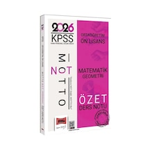 Yargı 2026 Kpss Ortaöğretim Ön Lisans Motto Serisi Matematik Geometri Özet Ders Notu Yargı 2026 Kpss Ortaöğretim Ön Lisans Motto Serisi Matematik Geometri Özet Ders Notu