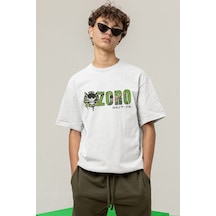 One Piece Zoro Logo Beyaz Tişört