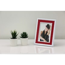 10X15 Koton Desenli Metal Fotoğraf Çerçevesi