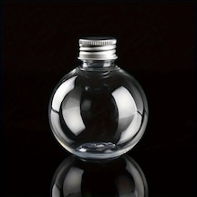 Willowhaven 25 Adet Şeffaf Plastik Kapaklı Alüminyum Şişe 150ml Parti İçecek Konteyneri