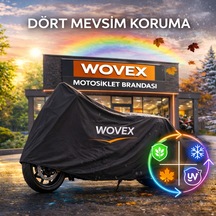 Cf Moto 450mt Arka Çanta Uyumlu Motosiklet Brandası Su Geçirmez Branda,örtü,siyah