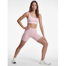 Koton Slim Fit Kolsuz U Yaka Sırt Detaylı Sporcu Sütyeni Pembe 6sak30191nk Gülkurusu