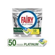 Fairy Platinum Limon Kokulu 50 Yıkama Bulaşık Makinesi Deterjanı Tableti - Kapsülü