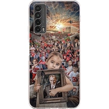 Huawei P Smart 2021 Uyumlu Atatürk Anıtkabir Baskılı Silikon Kılıf Renkli