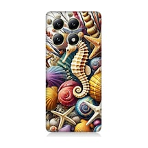 Xiaomi 14t Uyumlu Denizaltında Denizatı Bahçesi Desenli Silikon Kılıf Çok Renkli