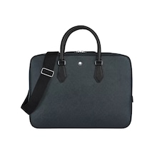 Montblanc Sartorial İnce Evrak Çantası 220333 Mavi