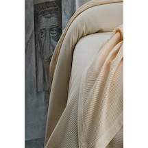 More Home Bal Desenli Tek Kişilik % 100 Pamuklu Pike 175 240 Açık