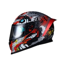 Sway 817 Red Beast Full Face Motosiklet Kaskı Kırmızı