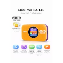 5g Mobil Wifi Modem Taşınabilir Router Wifi 6 Destekli 300mbps 3000mah Bataryalı Sım Kartlı Hotspot