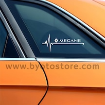 Renault Megane2 Için Kalp Atışı Ritim Oto Sticker (2 Adet)