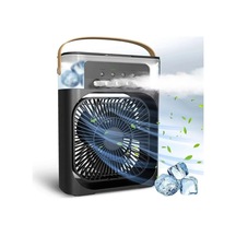 Buffer Taşınabilir 3 Farklı Mod Ayarlı 7 Farklı Led Işıklı Sulu Soğutmalı Taşınabilir Masaüstü Usb Fan Vantilatör