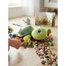 Peluş Kaplumbağa Parlak Kumaş-25 Cm Yeşil