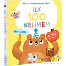 İlk 100 Kelimem Hayvanlar Pencereli Dokun-hisset