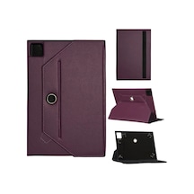 Huawei Matepad 11.5 Btk-l09 Universal Standlı Tablet Kılıfı Mor Kapaklı Kılıf