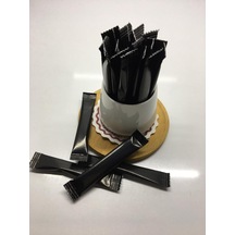 Merpak Ambalaj Siyah Baskılı Stick Toz Şeker 2000 x 3 G