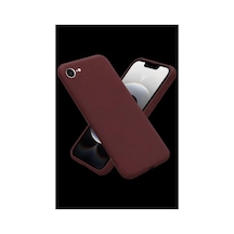 Apple iPhone Uyumlu  16e Kılıf First Silikon - Bordo