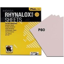INDASA P80 KURU TABAKA ZIMPARA 230X280 MM - 50 ADET (1 PAKET)