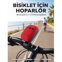 Taşınabilir Bluetooth Hoparlör Suya Dayanıklı Kumaş Kaplama - Lisinya