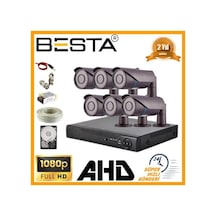 2 Mp 1080p 6 Kameralı Harddisk Dahil Ahd Güvenlik Seti
