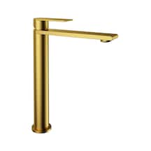 Fontana FJ-SS1022 Yüksek Lavabo Bataryası Fırçalı Altın