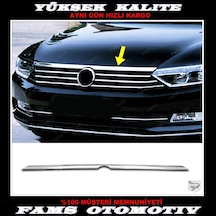 Vw Passat B8 Krom Ön Panjur Üstü Kaput Çıtası 2014-2019 Arası