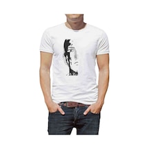 Anime One Punch Man Baskılı Beyaz Erkek Tshirt (530988376)