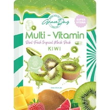 Grace Day Multivitamin Kivi Yoğun Ne MLendirici Kağıt Maske Grace Day Kiwi Sheet Mask ( Vegan Maske )