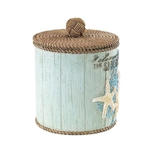 Avanti Linens Countertop Beachcomber Collection Pamuk, Kapalı Kavanoz, Çok Renkli Açık Ahşap