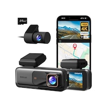 Botslab Araç Kamerası Araç Ön Arka, 4k Araç Kamerası Araç Gps'i Ve 5.8ghz Wifi, Çift Araç Kamerası 64gb Sd Kart, Adas, Süper Gece Görüşü F1.5 Ve Wdr, 170 Geniş Açı, 2,45" Ips, 7/24 Park İzleme, Döngü Kayıt