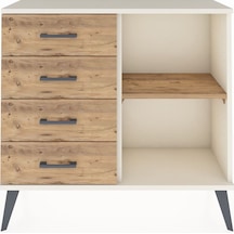 Arges Şifonyer Tek Raflı 4 Çekmeceli 88x30x80 Aytaşı-çam Çam