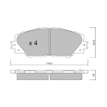 AISIN BPTO1011 Fren Balata Ön Rav4 (A3