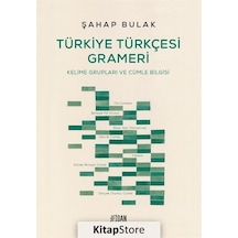 Türkiye Türkçesi Grameri  - Kelime Grupları ve Cümle Bilgisi  - Şahap Bulak  - Malatya Fidan Kitabevi