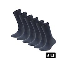 Just Inner Erkek 6 Lı Bambu Çorap Yazlık Terletmez Yapı 11100 İndigo