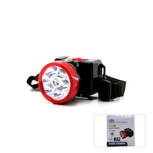 Şarjlı 2w Kafa Lambası Fener 6 Led Fiş Şarjlı Kademe Işık Ayarı 5615 .
