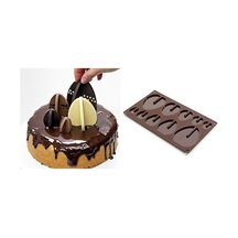 Silikon 3 Boyutlu Yumurta Çikolata Kalıbı 5 Delikli