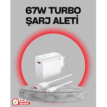 67 Watt Turbo Destekli Şarj Cihazı Honor 50 70 90 Uyumlu 1