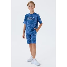 U.s. Polo Assn. Erkek Çocuk Mavi Bermuda Takım 5274-49838 Mavi