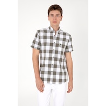 U.s. Polo Assn. Erkek Vizon Gömlek Kısa Kollu 50299813-vr052 Vizon