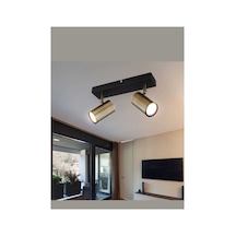 30cm Os Ram Gün Işığı Led Ampullü Hareketli Avize Led Spot Siyah