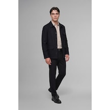 Defacto Regular Fit Polo Yaka Tafta Cepli Blazer Ceket I0348ax26wnbk81 Siyah-bk81