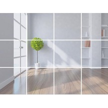 Pazly Esnek Yansıtıcı Kendinden Yapışkanlı Pet Ayna Karoları, Cam Olmayan Ayna Çıkartmaları Ev Dekorasyonu Diğer