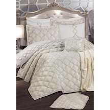 Goldroom Asalet 12 Parça Secaddeli Çeyiz Seti. Krem