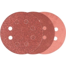 Professional Accessories Eksantirik Zımpara Kağıdı 6&apos Lı Set, 125 Mm 60/120/240 Kum 8 Delik