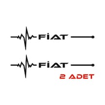 Fiat Nabız Sticker Siyah 30 8 Cm