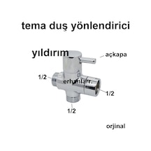 Tema Siamp Duş Seti Yönlendirci Sürgülü Duş Seti Aç Kapa Orjin