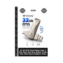 32 Gb Otg Flash Bellek Type C Otg Flash Usb Data Bellek Pratik Araç Okul Eşyası Bağlantı Diski