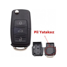 Volkswagen Tipli Uyumlu Akıllı Kumanda Anahtar Kabı Pil Yataksız