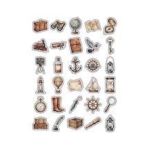 30 Adet Vintage Seyahat Temalı Sticker Seti - Valiz Defter Scrapbook Ajanda İçin Çok Renkli