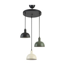 Marley Modern Tasarım Cafe Mutfak Salon Krem Siyah Yeşil Renk 3 Lü Avize Diğer