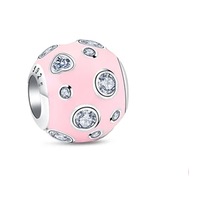 Fubena Pembe Benek Taşlı Charm